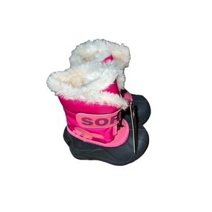 Sorel Pink Black Snow Boots Toddlers Size 4